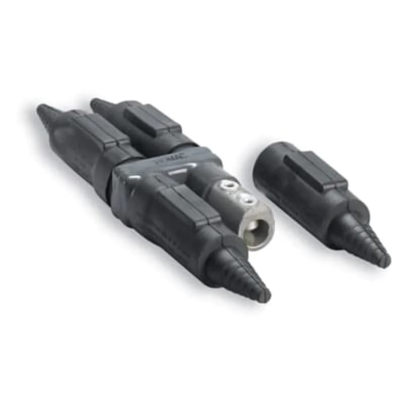 ABB - Installation Products UH 1000-88 R - Aluminum Flood-Seal Twin-Screw Mechanical Connectors - UH 1000 series with Twin-Screw two-way configuration, conductor range 2-1000, outlets 16 (8 per side) with 2-Holes each, Includes (32) Screws, (16) Insulating Rockets and Silicone Grease Packets. 19-59/64 inch wide x 10-1/2 inch tall.