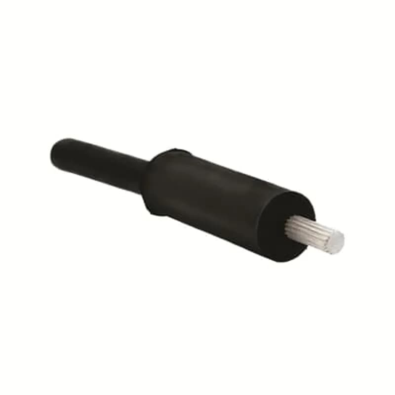 ABB - Installation Products APA-500 - Aluminum Solid Pin Terminals Center Pin Style with Insulating EDPM Rubber Boot, Wire Size 500 kcmil, Tin Plated, Overall Length 3.63 Inches (92.20mm), Die Code 99, Pink