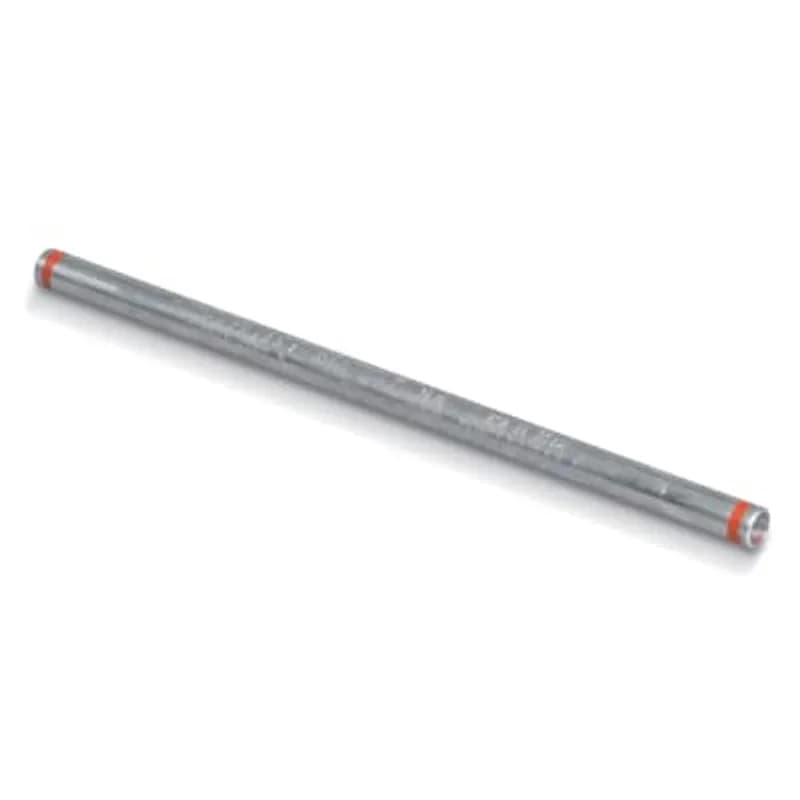 ABB - Installation Products 16104-HM - Aluminum Compression Full Tension Splice. 19.00 inches long x 1.187 inch diameter. Wire Size 336.4 (18/1) ACSR. Dies 96, 855, 13A, 1 18-1. Tapered Bores. 9.375 inch bore depth. Center Stop. Oxide Inhibiting Compound. Clear Cap.