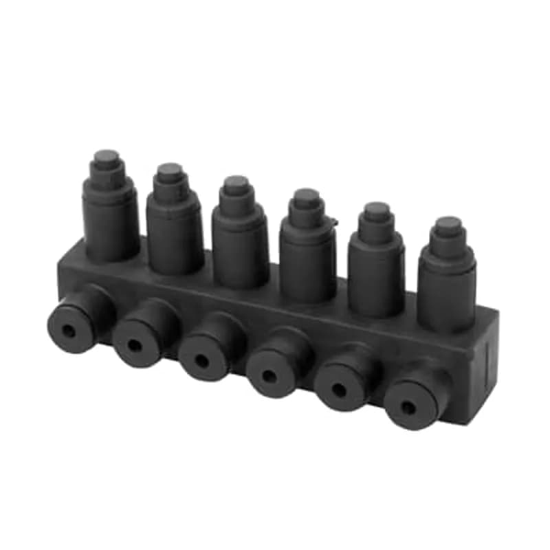 ABB - Installation Products RAB 6 C - Aluminum Multi-Port Connectors - RAB 350 Series, conductor range 12 sol-350, length 7-1/8 inch, Oxide Inhibitor. Cap is attached by Strap.