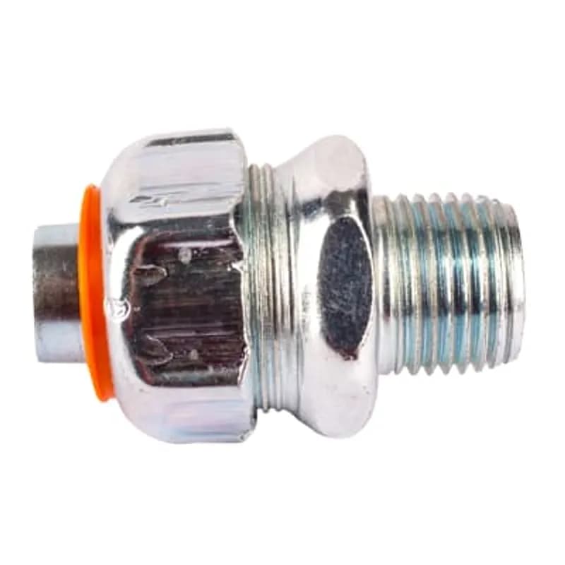 ABB - Installation Products 5233-PT - 3/4 Inch Straight Zinc Plated Steel Liquidtight Push-in Connector, Non-insulated
