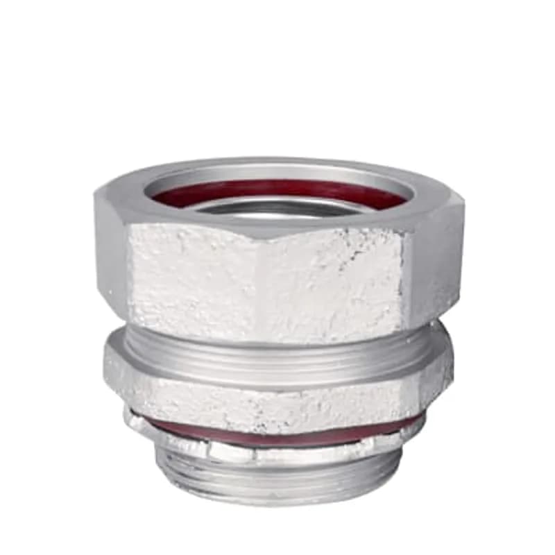 Liquidtight Conduit Fitting, Straight, Trade Size 2-1/2 Inch, Malleable Iron