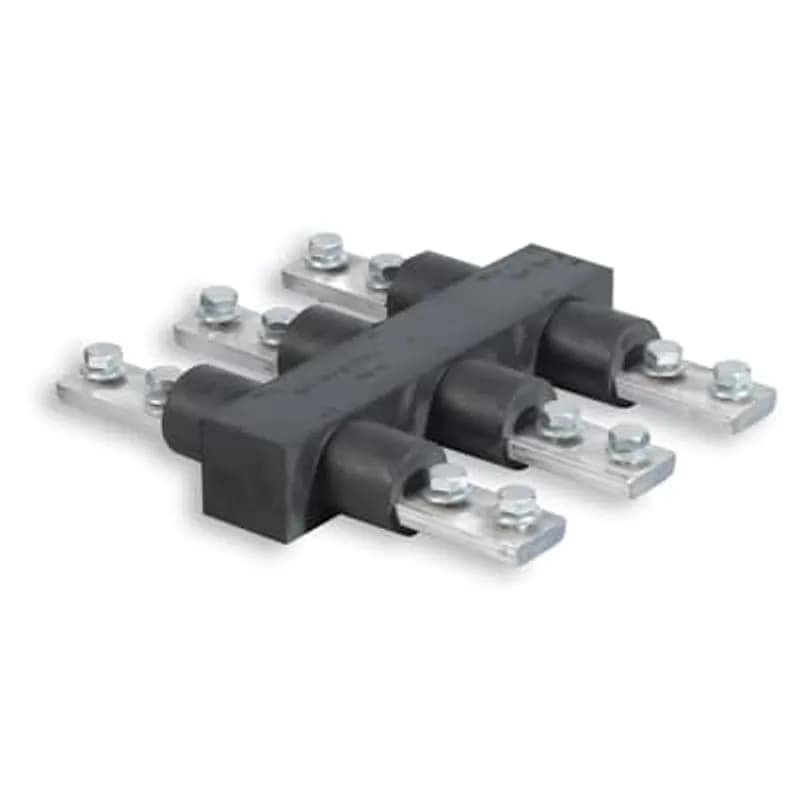 ABB - Installation Products FXL 33-175 - Aluminum Flood Seal Connector with EPDM Rubber Coating on main body, 12-1/4 inch High x 2-1/4 inch thick x 10-1/2 inch Long. Total Outlets 6, 3 on each side.