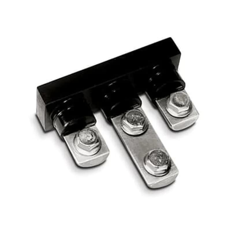 ABB - Installation Products FS 323-125 - Aluminum Flood-Seal 125 Series Connectors - Service Entrance Connectors, EPDM Rubber Insulated, one-way configuration, length 14-3/4 inch, outlets 8, with Center 2 Towers having 2 Bolt Holes and the rest only 1 Bolt Hole.