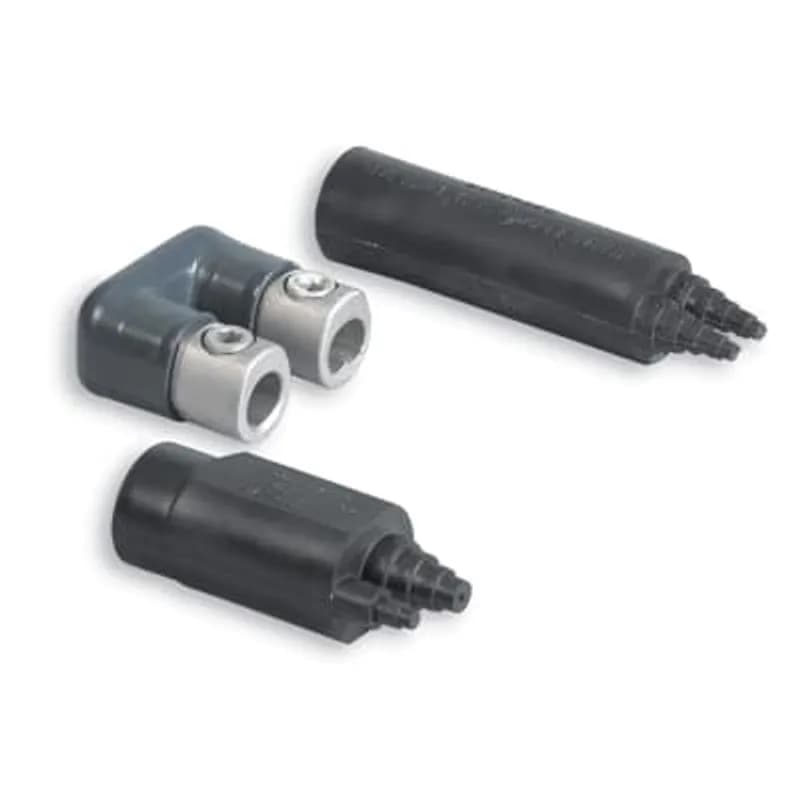 ABB - Installation Products SHC 21 - Aluminum Flood-Seal Mechanical Connectors, dual rated, PVC insulated, cable range feeder outlet S/L 6-350, 14 sol.-6, outlets 2, length 3-1/4 in