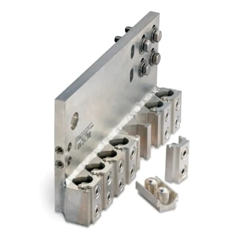 ABB - Installation Products ABK 81-7024 L - Aluminum Lay-In Transformer Spade Connectors - ABK 7024 series, single row, conductor range 1/0-1000, outlets 8, Left