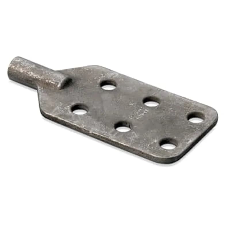 ABB - Installation Products 2042-5 - Copper Tin-Plated Threaded Transformer Stud Adapter for NEMA pad-style connections - Six-hole transformer stud adapter, Silver Brazed Stud - Size 1-14 UNS-2B with 1.192 inch Outside Diameter. Pad 5.5 inch long x 3 inch wide x .25 inch thick. Two rows of 3 holes spaced 1.75 inch on center and .562 inch Diameter.