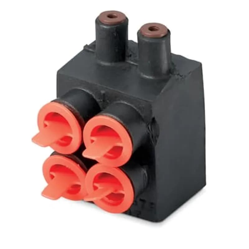 ABB - Installation Products RB 210-8 SL - Rubber Insulated Street and Highway Lighting Mechanical Connectors, Conductor Range Main 1/0 maximum, Tap 12-8, with Hex Socket Screws