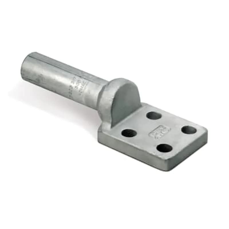 ABB - Installation Products SAM 600-4 NTN - Tin Plated Aluminum Four-Hole NEMA Lugs, common die series, concentric 556.5-600, installing dies 1 5/16, 300, 14A, 106, 317. 8-1/4 inch overall length, 3-5/16 inch Barrel bore depth, 3 inch wide pad. Oxide Inhibitor. Dual Rated for Aluminum and Copper Conductors