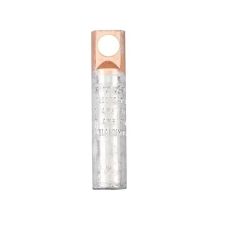 ABB - Installation Products 02800220 - 200 Amp, 15kV, LRT Compression Connector, Long Bi-Metal Connector, 1-Hole Lug, #2 Stranded/Compressed or #1 Solid/Compact
