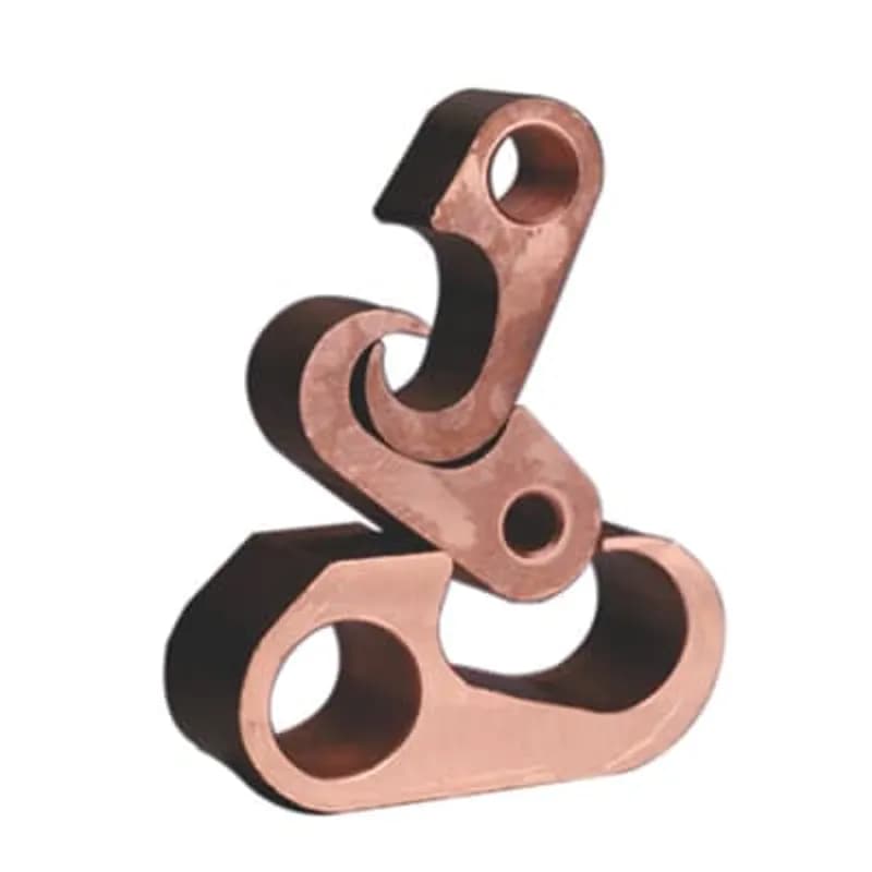 ABB - Installation Products 54860N - Figure 6 Copper Compression Ground Tap Connector - Application Main 5/8 inch Rod, Application Tap 1/0 Stranded - 2/0 Stranded, Die 15506SS, Width 1-1/2 Inches, Height 1-31/32 inches