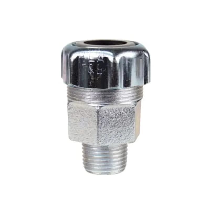 ABB - Installation Products 10562PVC - Watertight fitting made of Malleable Iron PVC coated with a hub thread size of 1/2 inch Cable Jacket outside diameter is 0.562 to 0.625 inch.