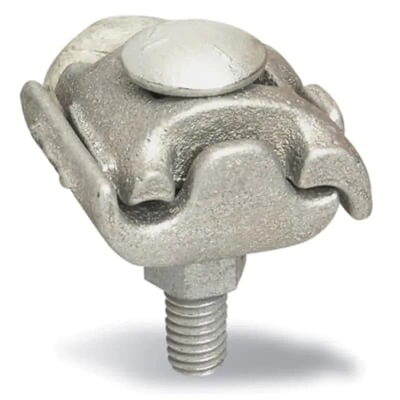 ABB - Installation Products PAA4-B1 - Aluminum Type PAA - One and Two Bolt Aluminum Parallel Groove Clamp for Wire Range Main: 1/0-6 ASCR 1/0 Str.-6 Sol. AL/CU, Tap: 1/0-6 ASCR 1/0 Str.-6 Sol. ALCU, bagged