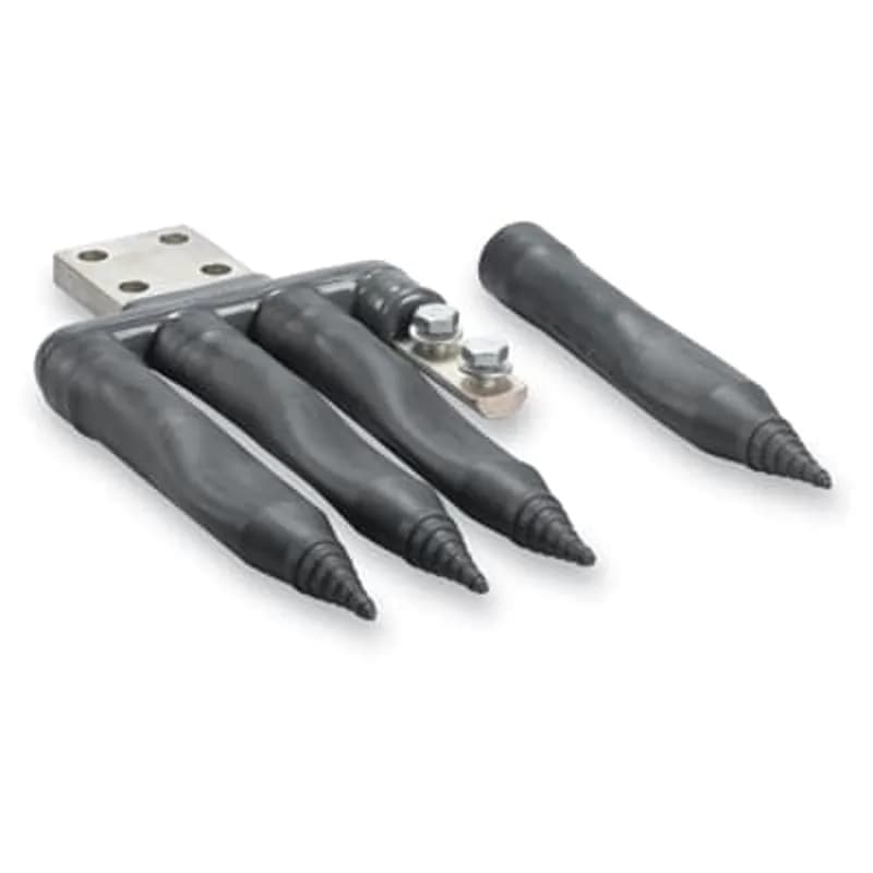 ABB - Installation Products FTN 125-4 - Aluminum Flood-Seal 125 Series Transformer Spade Connectors, 1-hole outlets, length 6 inch, outlets 4
