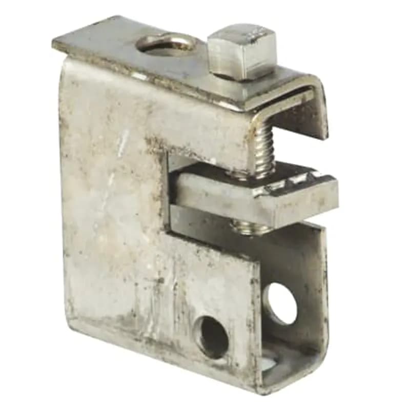 Clamp, Beam, Opening Length 3/4 Inch, Height 2-1/4 Inches, Width 1 Inch, Depth 1-7/8 Inches, Rod Size 3/8 Inch, Design Load 250 Pounds, Type 316 Stainless Steel