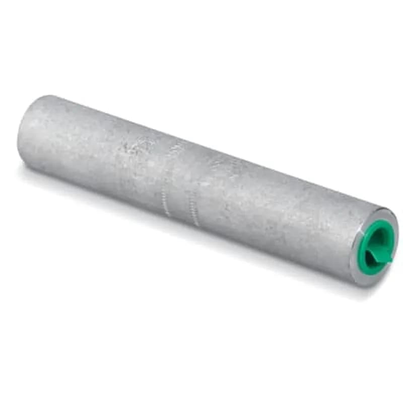 ABB - Installation Products AC 3/0 R 1/0 - Aluminum Straight Reducing Slice, for Use with Aluminum and Copper Conductors, 3/0 Stranded to 1/0 Stranded. Length 4 inches. Diameter 29/32 inch. Oil Stop. Dies 840 249 TX CSA 24. Bore Depth 1-7/8 inch. Oxide Inhibitor. (1) Black and (1) Yellow Cap. Oil Stop.