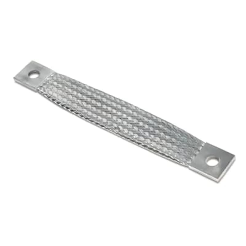 ABB - Installation Products FBS1H055A1-12 - 1-Hole NEMA Flexible Jumper Braid - Width 1-3/8 Inch, Ferrule Length 1-1/2 Inch, Hole 1 9/16 Inch Hole 2 9/16 Inch, T 7/32 Inch, Length 12 Inches