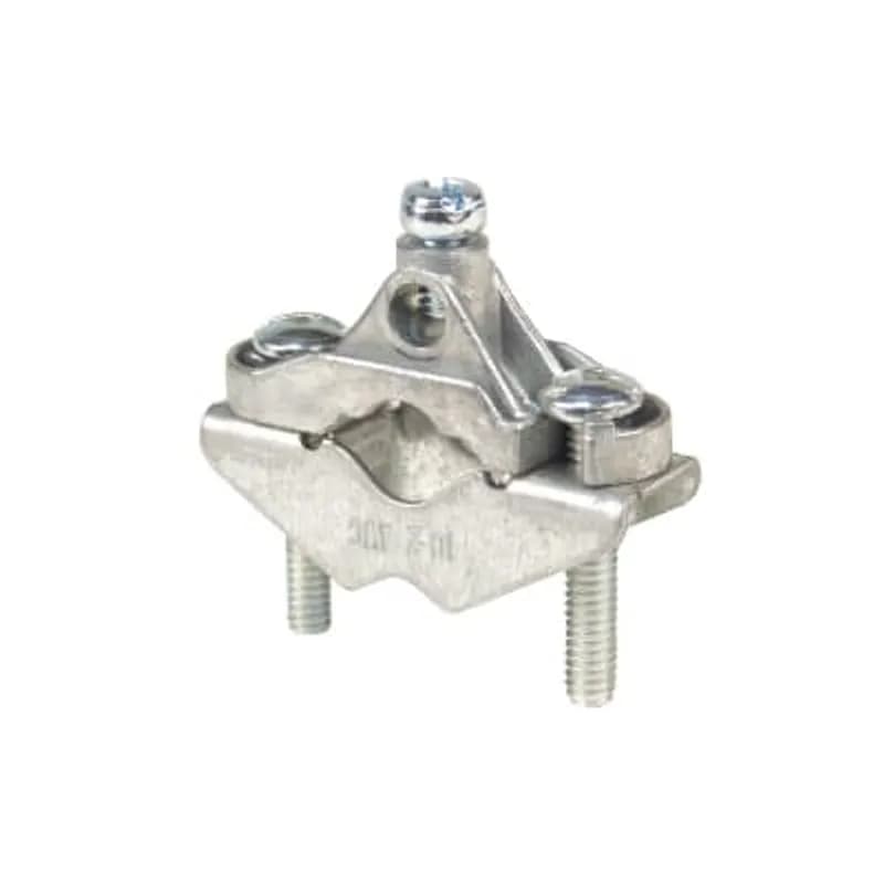 ABB - Installation Products CI3108 - Zinc Ground Clamp (Zinc/Steel) - Water Pipe Size 1/2 to 1 inch, Wire Size 10 Solid - 2 Stranded, Galvanized Steel 5/8 to 1 Reversible