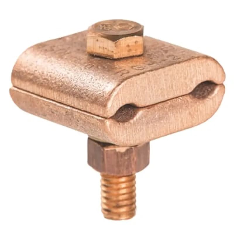 ABB - Installation Products GH2TB - Parallel Bronze Ground Clamp Connector - Conductor Range 4 Solid to 2/0