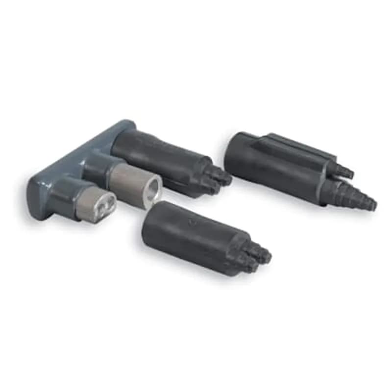 ABB - Installation Products SHC 500-240 SL - Aluminum Flood-Seal Mechanical Connectors for 4/0 outlets with 500 kcmil Feeder, Streetlight option, dual rated, EPDM Rockets, PVC Insulated, wire range 4-4/0, length 4-1/2, height 4-1/8 inch