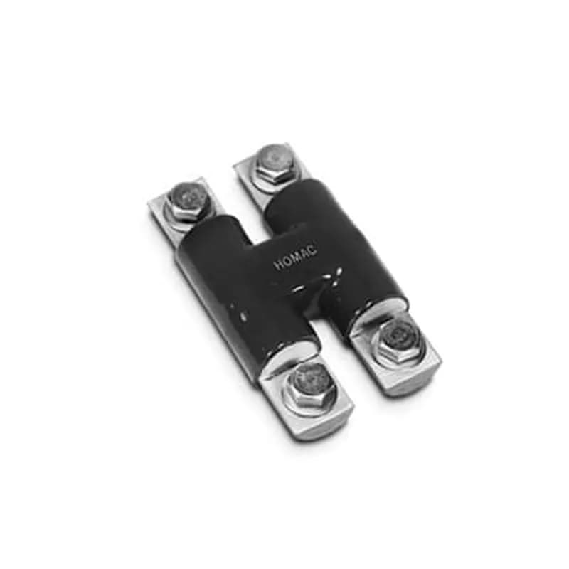 ABB - Installation Products FS 44-48 - Aluminum Flood-Seal 125 Series Connectors - two-way configuration, one-bolt design, length 7-1/8 inch, outlets 8, with (8) Insulating Rockets and (8) Screws.