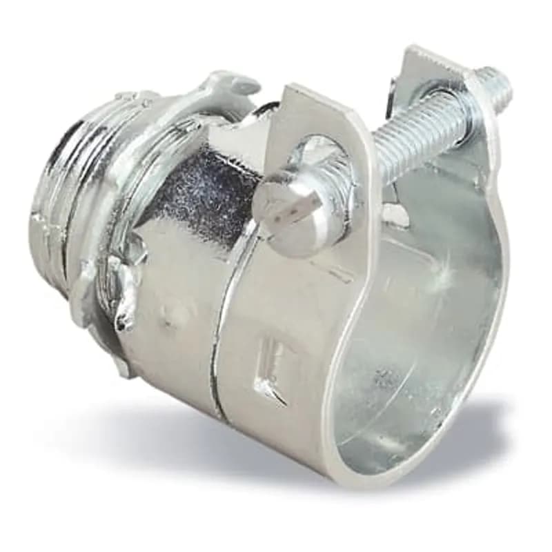 ABB - Installation Products 254-C - Squeeze Connector, 1/2 Inch, Armored Cable For 1/2 Inch, FMC and AC, Cable Opening .812 Inch, to .938 Inch, UL Listed for FEFMC and AC, Grounding Type
