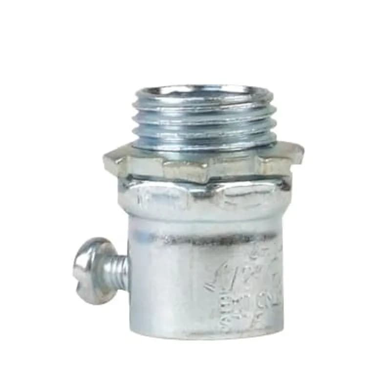 ABB - Installation Products CI5404 - EMT Regular Set Screw Fitting, Concrete Tight, Trade Size 1/2 Inch, Material Steel