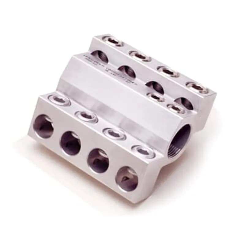 ABB - Installation Products TWB6359SD58 - Aluminum Transformer Stud Connector Quick Disconnect - 350 Series, Ports 6, Cable Range #12 - 350 kcmil, Stud Size 5/8 inch, Street Light Option