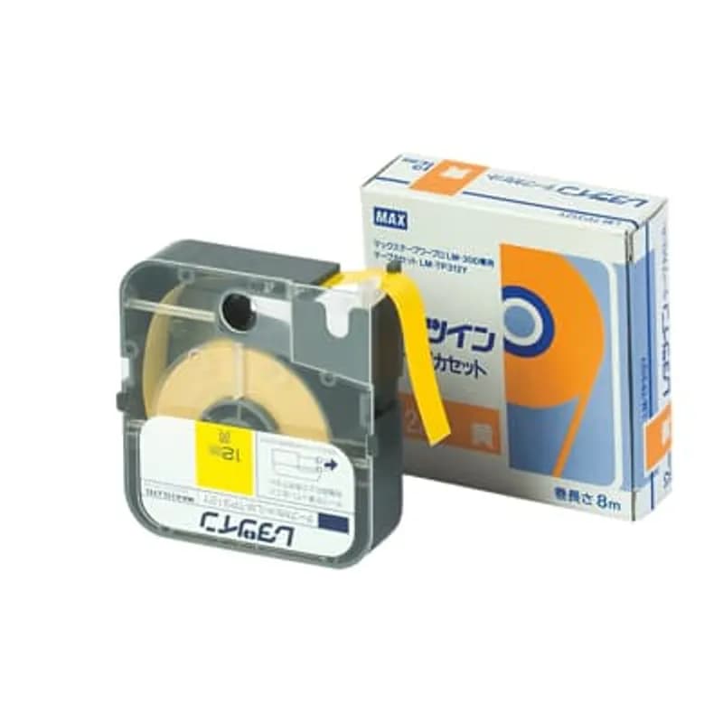 ABB - Installation Products MK9-PL120CN4 - Cassette with Adhessive Label Tape - Width 12mm x 8 Meters, Color Yellow