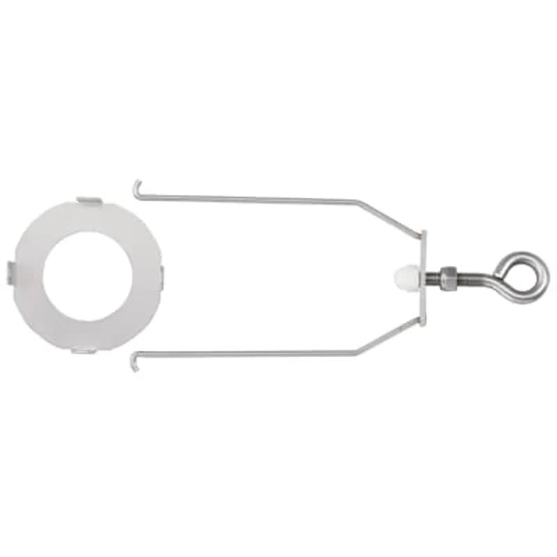 ABB - Installation Products 150-TB-1 - 15/25kV, T-Splice Short Bail Assembly, Made of Stainless Steel, Used for Assisting Cable to Transformer Connections. Non-Current Carrying. The 150TB1 bailing assembly kit consists of a modified hold down bail for securing Elastimold® tee splice K150T to any apparatus supplied with Elastimold® 200 A dead-break bushings. This assembly provides positive hold down force on the tee splice minimizing the possibility of cable movement in the mating parts to dislodge the tee splice from the apparatus bushing.
