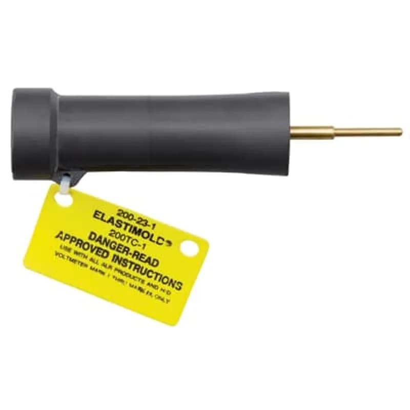 ABB - Installation Products 200TC-1 - 15-35kV 200 Amp, Loadbreak Direct Voltage Test Port Adapter for all Loadbreak or Deadbreak connectors with a direct access port to a maximum-line-to-ground voltage of 21.1kv. It is designed for use with the H/D Electric Company MARK I thru MARK IX Voltmeter/Phaser only. Includes Direct Voltage Test Port Adapter, Tube of Lubricant and Operating Instructions.