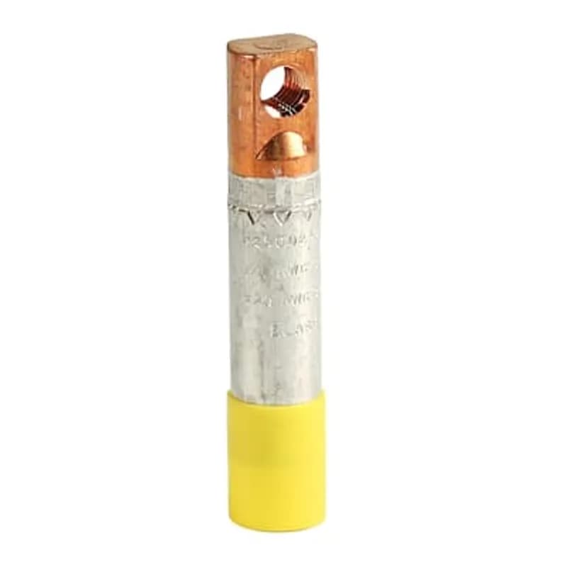 ABB - Installation Products 02535240C - 200 Amp, Bi-Metal Spade Contact. CSA. Conductor Size 2/0 AWG Solid or Compact, includes Lubricant, Crimp Chart CC-0030 and Instruction Sheet IS-02535CC