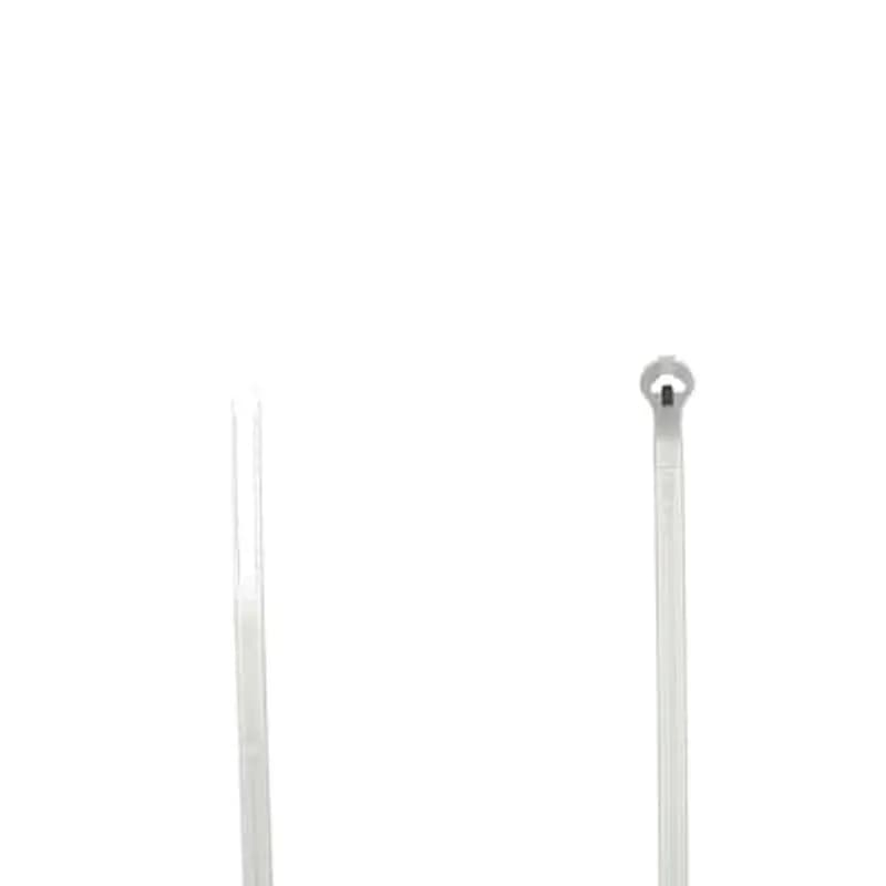 ABB - Installation Products TY23M-100 - Cable Tie, Natural Polyamide (Nylon 6.6) for Temperatures up to 85 Degrees Celsius (185 F) for Indoor Applications, UL/EN/CSA62275 Type 2/21 Rated for AH-2 Plenum, Length of 92mm (3.6 Inches), Width of 2.3mm (0.09 Inches), Thickness of 1mm (0.04 Inches), Tensile Strength Rating of 80 Newtons (18 Pounds), 100 Pack
