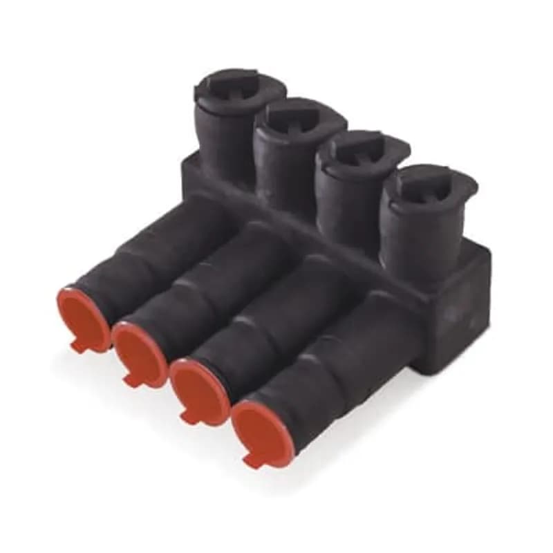 ABB - Installation Products USB53S - Aluminum Flood-Seal Multi-Port Connectors - USB 350 Series, cable range 12-350, length, 5.9 inch, 150 mm, ports 5