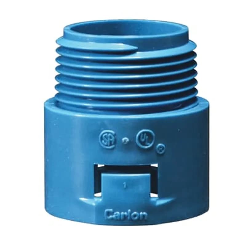 ABB - Installation Products A243D-6R - ENT Non-Metallic One-Piece Threaded Adapter, Size 1/2 Inch