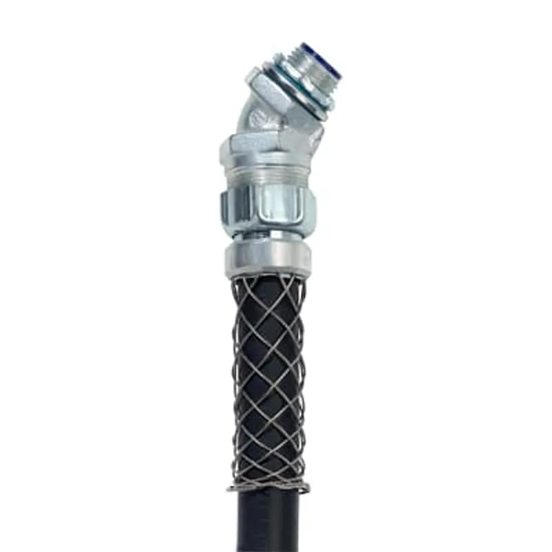 ABB - Installation Products 5337WMG7 - Liquidtight Flexible Conduit Fitting for Conduit Size 2 Inch, with Wiremesh Grip, Straight