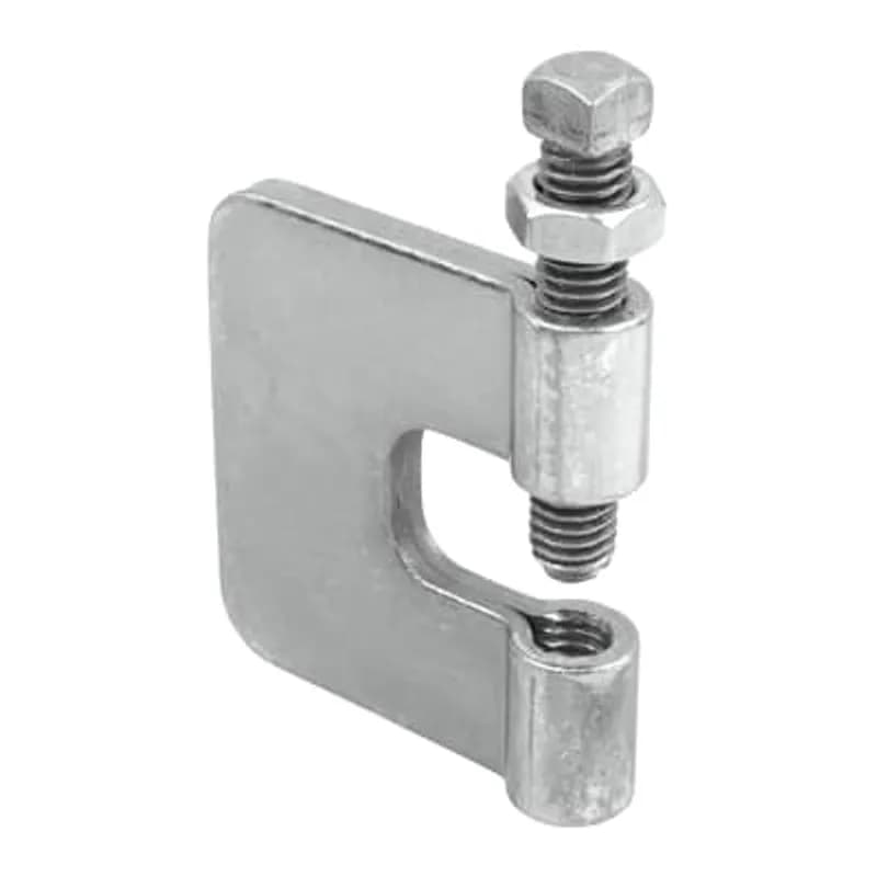 C-Clamp, with Locknut, Rod Size 3/8 Inch, Clamp Height 2-3/8 Inches, Type 316 Stainless Steel