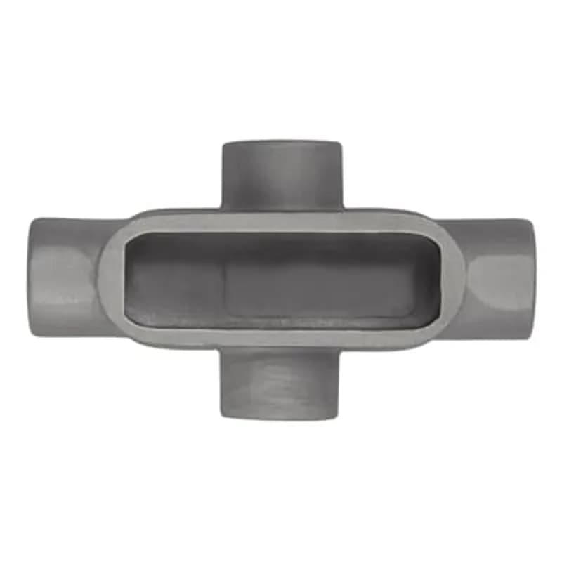ABB - Installation Products X17SA - 1/2 Inch Conduit Body, X Shape, Form 7, For Use with Rigid/IMC Conduit, UL Standard, CSA Compliant, Fed Spec W-C-586D, Sand-Cast Aluminum Alloy