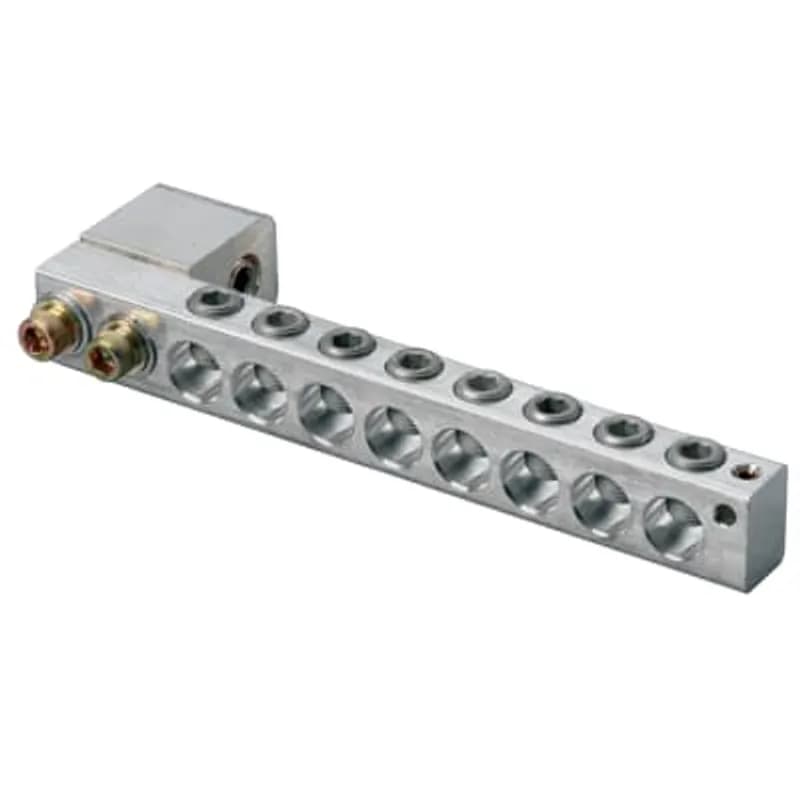 ABB - Installation Products ABD 8350-1 SLL - Aluminum Transformer Connector, #12 - 350 kcmil, Aluminum and Copper, Stud 1 inch, Eight Conductor,with Adapter on Opposite Side to make it a Left Hand Connector