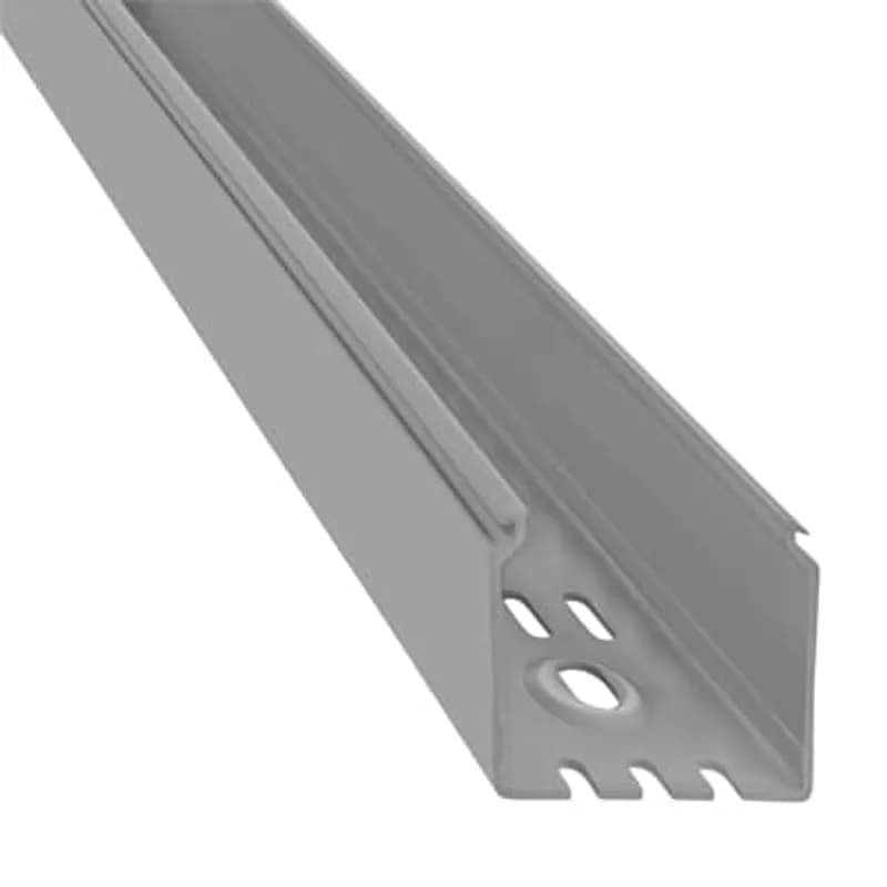 Wiring Duct Solid Wall, 2 Inches x 2 Inches, Gray PVC