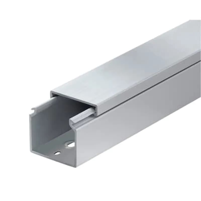 Wiring Duct Solid Wall 2 Inches X 3 Inches, PVC, Gray Duct, No Mounting Holes