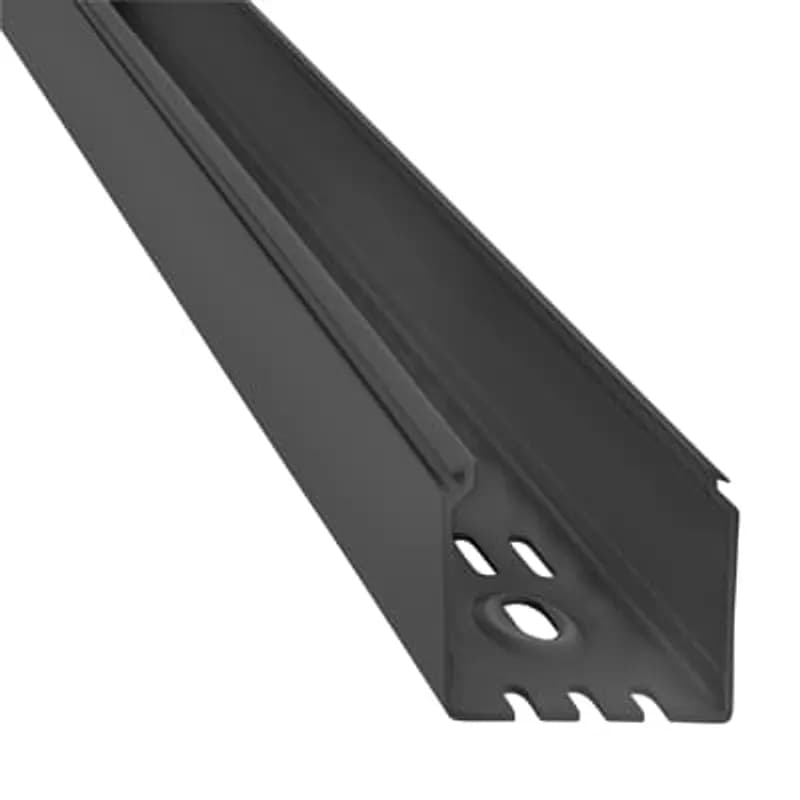 Wiring Duct Solid Wall, 2 Inches x 2 Inches, Black PVC