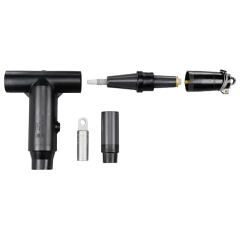 ABB - Installation Products 755LRTP-K0240-DRG - 600 Amp, 35kV, Stick-Op Connector Kit with Test Point, Insulated Cap and Reducing Tap Plug. Cable Insulation Diameter 1.090 inch to 1.310 inch. Aluminum Compression Lug. Conductor Size AWG or kcmil, Compressed Stranded 1/0 /Compacted Solid 2/0.