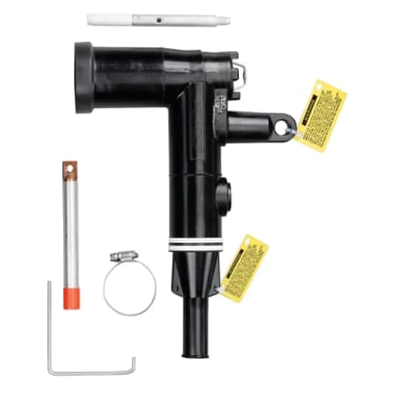 ABB - Installation Products 167DELR-7495-5240 - 200 Amp, 15kV, Loadbreak Direct Test Repair Elbow Connector, Cable Insulation Diameter 0.640 inch to 0.820 inch. Bi-Metal Compression Lug. Conductor Size AWG Compressed Stranded 1/0 or Solid 2/0 or mmSquared 53.49.