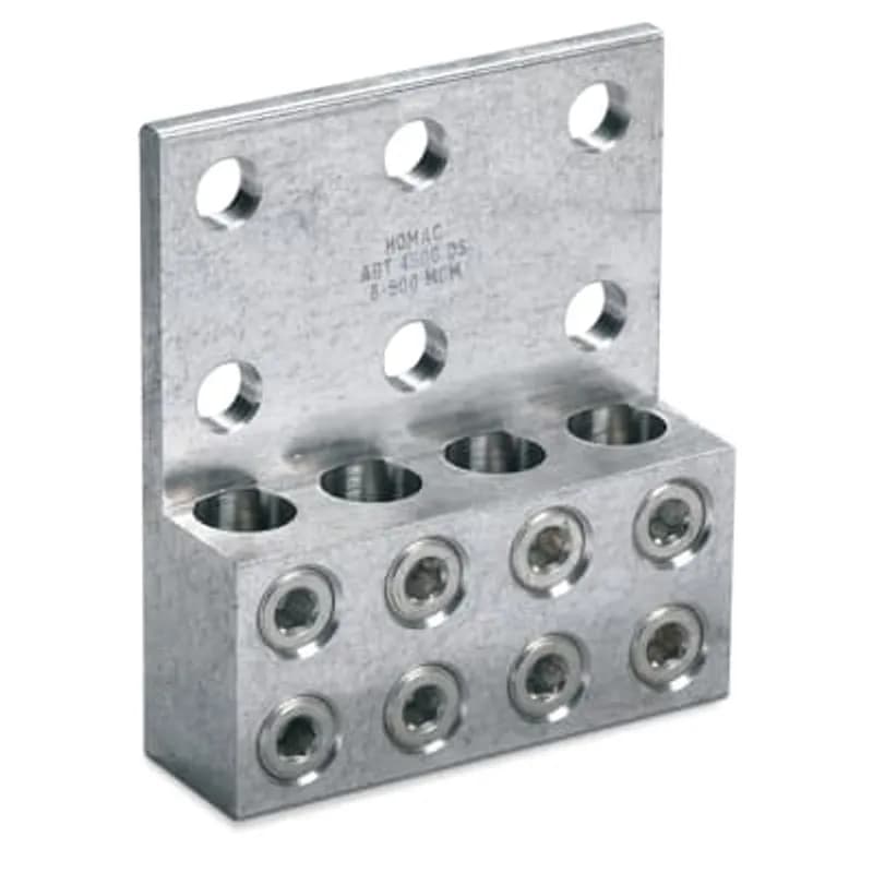 ABB - Installation Products ABT 11000 TNC - Aluminum Transformer Connector, 1/0 - 1000 kcmil, Aluminum and Copper, Bolt 1/2 inch, One Conductor, Tin Plated