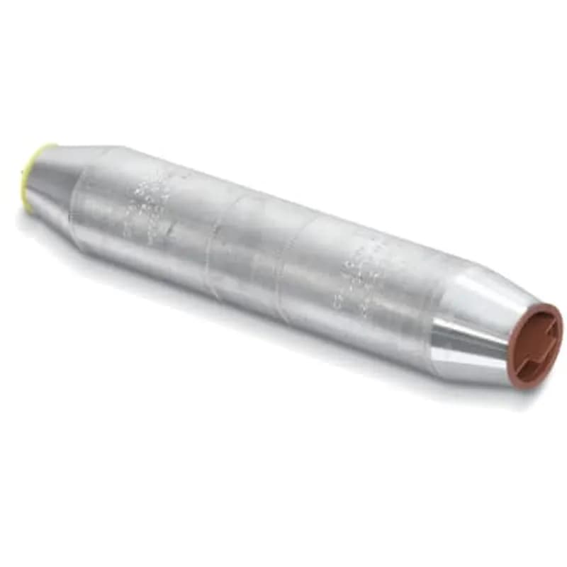ABB - Installation Products ATC 300 R 3/0 TN - Tin-Plated Aluminum Tapered Compression Reducing Splice, 300 kcmil AL-CU to 3/0 Stranded AL-CU. Installing Dies 96, 299, 655, 1, 1-8-1, 13A. Length 4-15/16 inch. Outside Diameter 1-1/8 inch. Oil Stop. Oxide Inhibitor. Blue Cap. Black Cap.