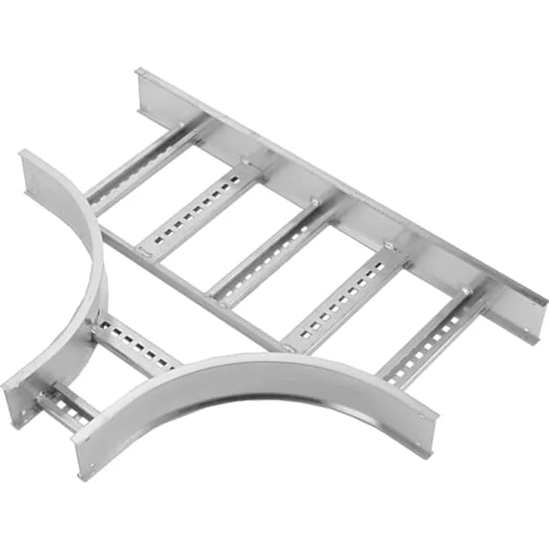 ABB - Installation Products AUF4362424VRT24 - Aluminum U-style fitting 4 inches side rail height 36 inches x 24 inches x 24 inches width ventilated horizontal reducing tee 24 inches radius