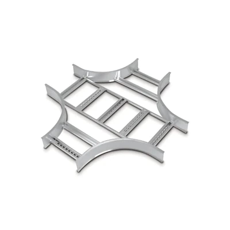 ABB - Installation Products SHUF324VHX12G - Hot-dipped galvanized steel fitting 3-5/8 inches side rail height 24 inches width ventilated horizontal cross 12 inches radius ground hole