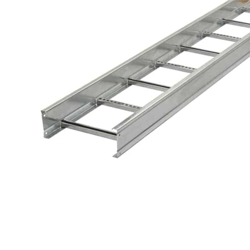 ABB - Installation Products SH3736L12144E - Series 3 steel hot-dipped galvanized after fabrication straight section 7 inches side rail height 36 inches width ladder 12 inches rung spacing 144 inches length epoxy coated