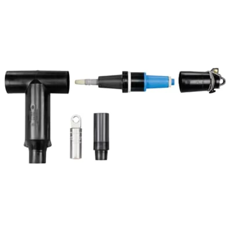 ABB - Installation Products K655LRTP-L0380-DRG - 600 Amp Elbow Connector, Stick Op Connector Kit, 25KV, Dead Break, Cable Insulation Diameter 1.180 inch to 1.465 inch. Aluminum Compression Lug. Conductor Size AWG Compressed Stranded 700/750, Solid 900.